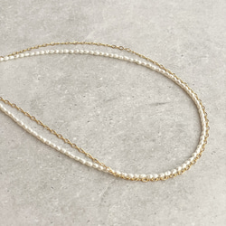 【ネックレス】mini Pearl necklace 5枚目の画像