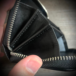 スティングレイ ミニ財布 レディース メンズ コインケース 小銭入れ ブラック ネイビー グリーン 財布 エイ革 16枚目の画像