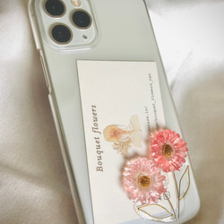 透明感のある淡いピンクのダリアiPhoneケース 3枚目の画像