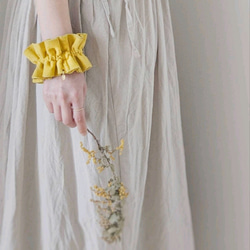 本革♡スエード　大人のためのビッグシュシュ〜全6色〜　　大きめ 11枚目の画像