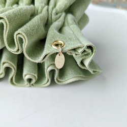 本革♡スエード　大人のためのビッグシュシュ〜全6色〜　　大きめ 5枚目の画像