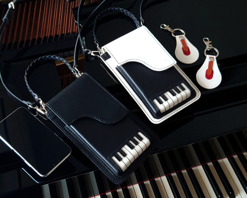 限定⚮̈点と線bird garden ピアノフラップポシェット　ショルダー 153c0def1ea27750e7bb46d19df98b