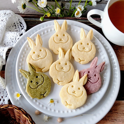 うさぎのクッキー型(つぼみ）（23）お菓子作り 製菓用 抜き型 型