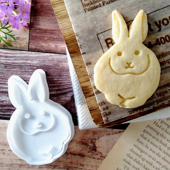 兔子形餅乾模具（蓮花芽）/Rabbit-shaped cookie cutter 第4張的照片