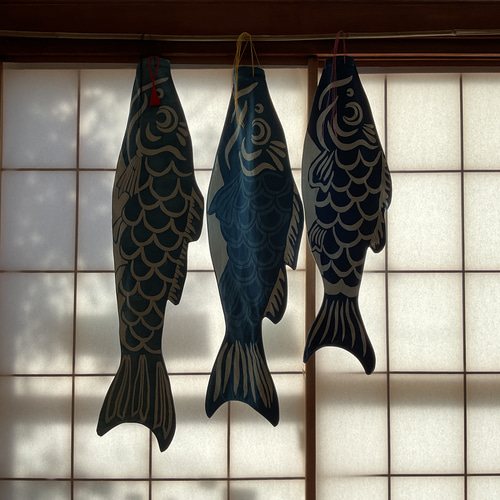 藍染鯉のぼり　3点セット　名入れあり　伝統工芸品 藍染鯉のぼり 3点セット 端午の節句 子供の日 手染め 伝統工芸 その他