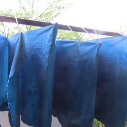 藍染め鯉のぼり　3点セット　端午の節句　子供の日　手染め　伝統工芸 9枚目の画像