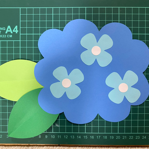 梅雨の壁面飾り 壁面 かたつむり あじさい かえる 6月 その他素材 misa