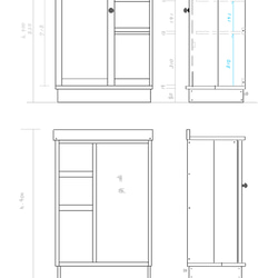 ※あさみ様ご予約品＊ ◻︎#.order…cabinetshelf w600/d350/h855(900)(d.wt) 1枚目の画像