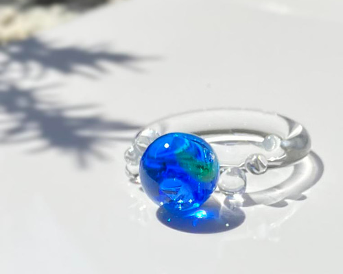 星水晶のデザインリング/サイズ直し無料 指輪、リングのサイズ直し