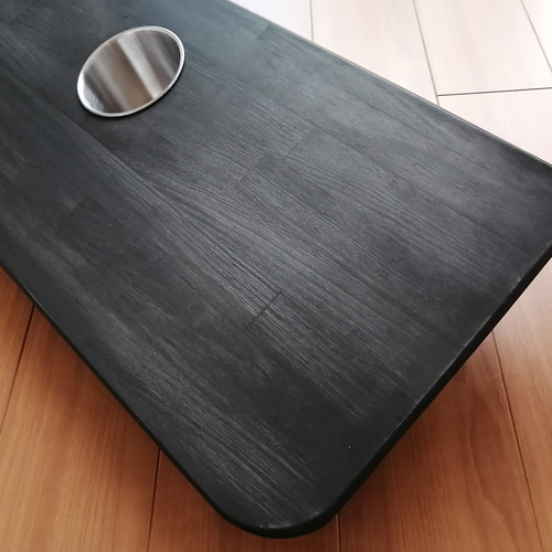 ハイエース200系 セカンドテーブル 黒(木目あり) その他家具