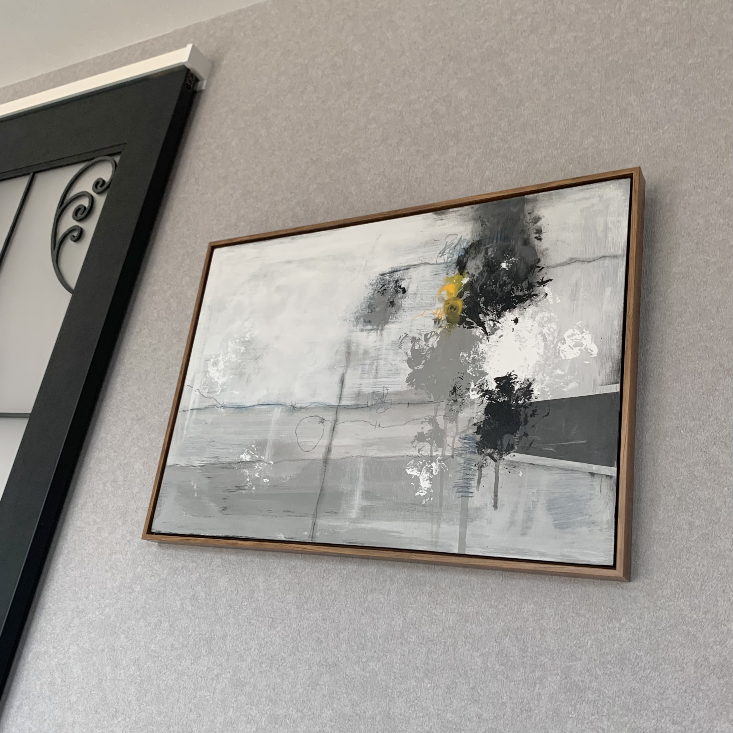 超SALE期間限定 現代アート 70×50㎝ フレーム付き テクスチャーアート