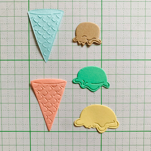 クラフトパンチ ダイカット アイスクリーム 入学・卒業