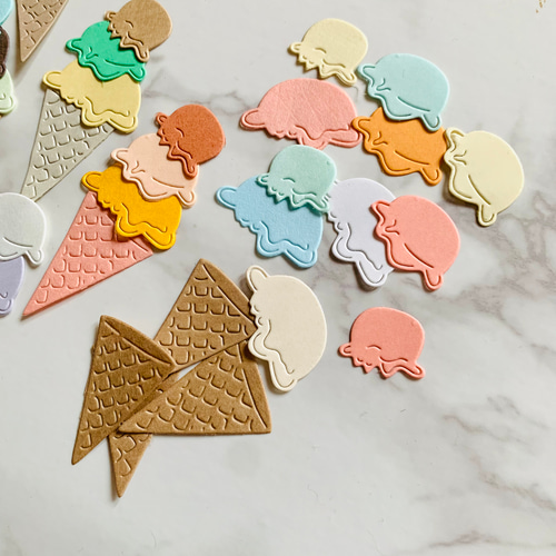 クラフトパンチ ダイカット アイスクリーム 入学・卒業・アルバム制作