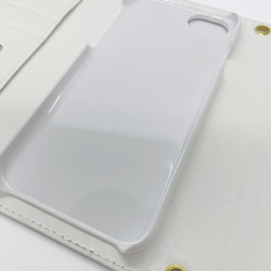 iPhone・Androidケース 毛長なチワワのストラップ付き三つ折り手帳型スマホケース 16枚目の画像