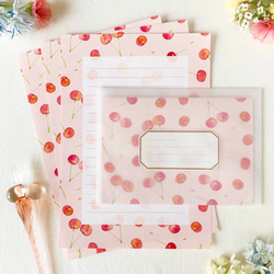 さくらんぼ レターセット(letter writing set) レターセット さくらんぼ レターセット(letter writing set) レターセット