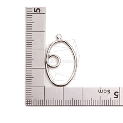 PDT-2686-R【2個入り】ダブルラウンドペンダント/Double Round Earring Charm 5枚目の画像