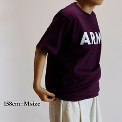【限定カラー】ARMY Tシャツ（パープル） 4枚目の画像