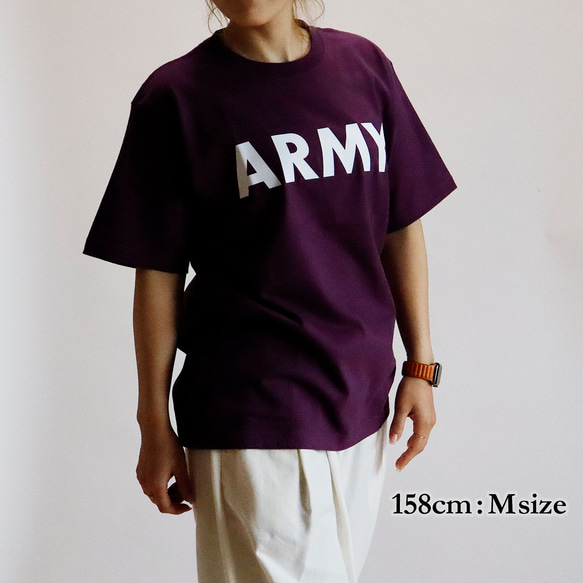 【限定カラー】ARMY Tシャツ（パープル） 3枚目の画像