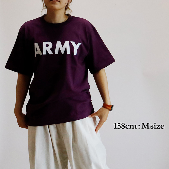 【限定カラー】ARMY Tシャツ（パープル） 2枚目の画像