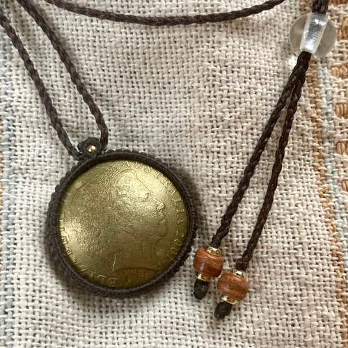 ネックレス 革細工 ドルジー