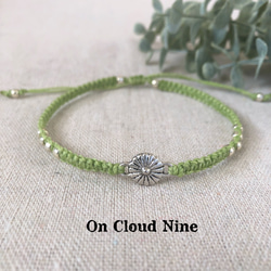 【On Cloud Nine☽アンクレット 様】9cm／8cm▶各200枚 ペア価格】ワックスコードアンクレット 選べるイニシャル 記念日