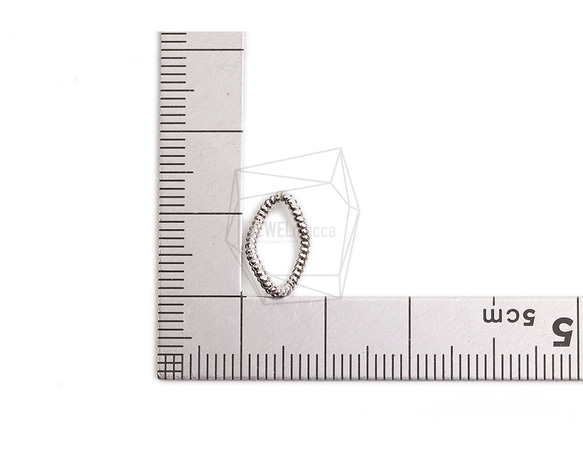 PDT-2687-R【4件】橢圓吊墜/8mm x 12.9mm 第5張的照片