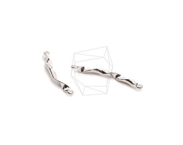 PDT-2688-R【2個入り】ツイストカービィバーペンダント,twist Curvy Bar Pendant 3枚目の画像