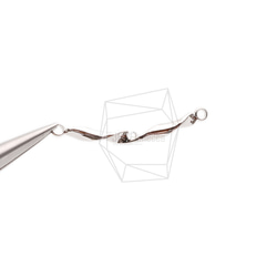 PDT-2688-R【2個入り】ツイストカービィバーペンダント,twist Curvy Bar Pendant 4枚目の画像