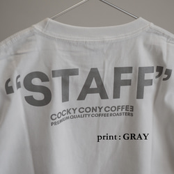 【リフレクト（反射）】COCKY CONNY COFFEE STAFF Tシャツ ３色展開 7枚目の画像