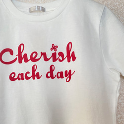 日本製　ロゴtシャツ　Cherish　パープル　Ｓサイズのみ　レディース　送料無料 3枚目の画像