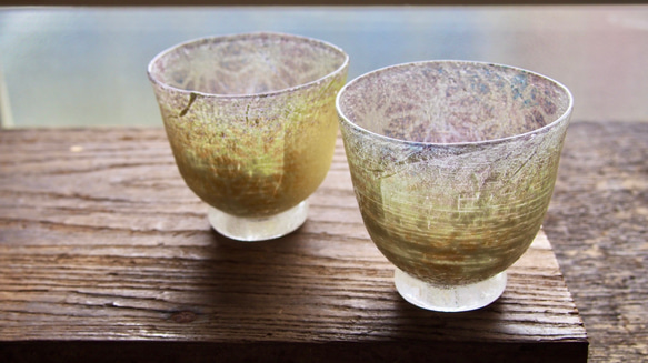 【冷茶グラス】asanoha 四片【受注制作】 13枚目の画像