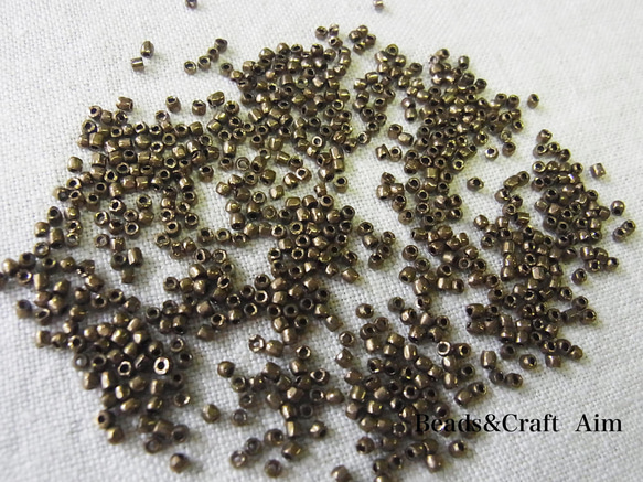 カットビーズ　ブロンズ 1枚目の画像