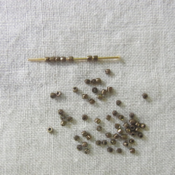 カットビーズ　ブロンズ 2枚目の画像