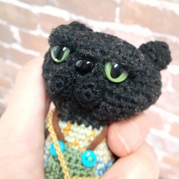 Kay17☆あみぐるみ☆サロッペの黒っぽいサビ猫☆peru 1枚目の画像