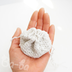 Ba-ba handmade  Crochet Drawstring mini-bag with string  No. 第4張的照片