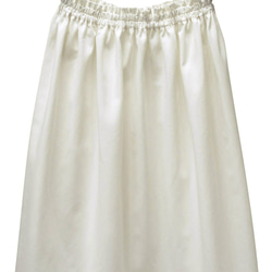 コットンリネン ギャザースカート（白）リネン 麻 ロング マキシ ポケット ホワイト 8枚目の画像