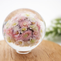 《新作》『flower garden mini マーブル-pink』 ガラス ガラスの花　母の日　　 2枚目の画像