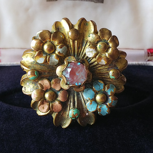 サフィレット アンティーク ブローチ c*♪様 サフィレットのブローチ