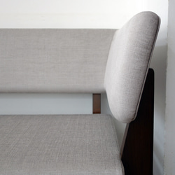 2.5s Standard sofa-L (左)（BR×スピリットAC-UP612グレー） 5枚目の画像