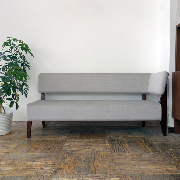 2.5s Standard sofa-L (左)（BR×スピリットAC-UP612グレー