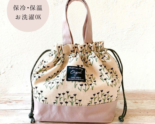 ことり♡可愛い　ランチバッグ　お弁当袋 ことり♡可愛い ランチバッグ お弁当袋