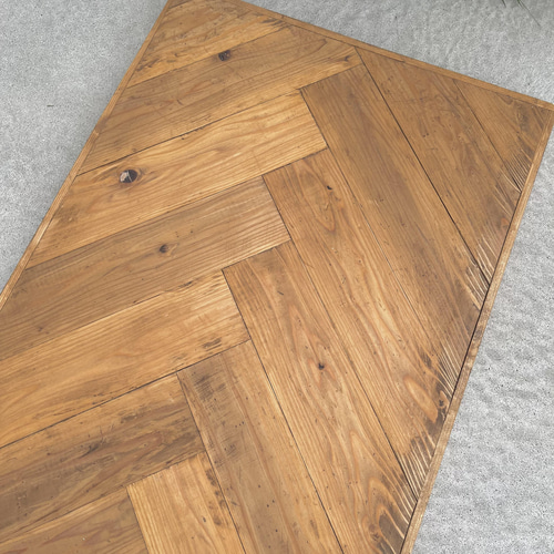 ヘリンボーン柄のテーブル天板（105x35cm） ローテーブル・リビング