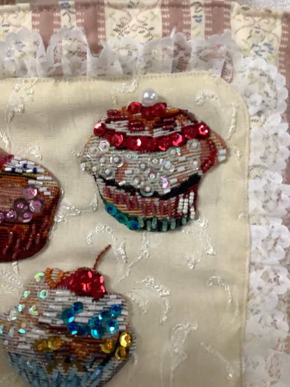 キラキラカップケーキのトートバッグ 6枚目の画像