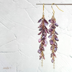 藤の花 ピアス / イヤリング ピアス（フック・チェーン） smile+ 通販