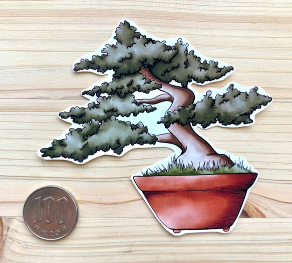 Bonsai Sticker Set 盆栽シールセット 3枚目の画像