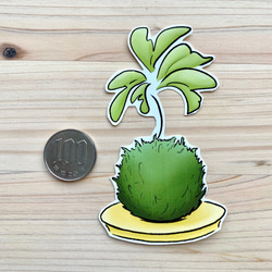 Kokedama Sticker Set 苔玉シールセット 3枚目の画像