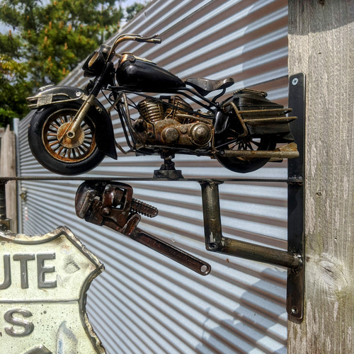 アメリカンバイク バイク屋 サインボード ルート66 ハーレー