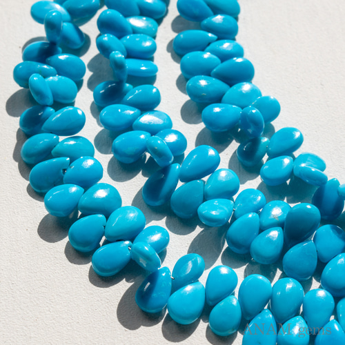 最高品質カラー】【約5cm/19粒】 スリーピングビューティー ターコイズ