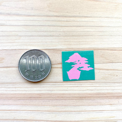 Mini Colourful Bonsai Sticker Set カラフルな盆栽シールセット(ミニ) 3枚目の画像