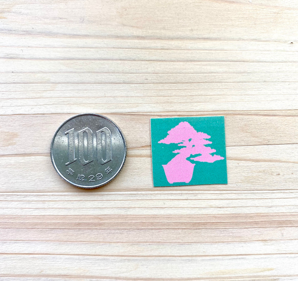 Mini Colourful Bonsai Sticker Set カラフルな盆栽シールセット(ミニ) 3枚目の画像